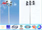 12 sides 40M High Mast Pole Gr50 material with round panel 8 lights المزود