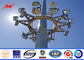 20 meters powder coating High Mast Pole including all lamps with auto rasing system المزود