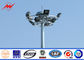 Powder Coated Outdoor Industrial Light Poles 35m / Galvanized Street Light Pole المزود