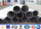 Outdoor Bitumen 20m African Galvanized Steel Power Pole with Cross Arm المزود