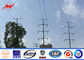 High Mast Steel Utility Pole Electric Power Poles 50000m Aluminum Conductor المزود