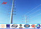 8 Sided 24M Clase 3000 Metal Steel Utility Poles For Transmission Overhead Line المزود