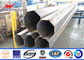 33kv Transmission Line Galvanised Steel Poles For Power Distribution ISO Approval المزود