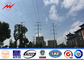 132kv Power Utility Poles Polygonal Tower Galvanized Steel Electric Pole المزود