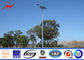 17m Galvanized Painted 400W Round Solar Philippines Street Lighting Poles Price For Road / Highway المزود