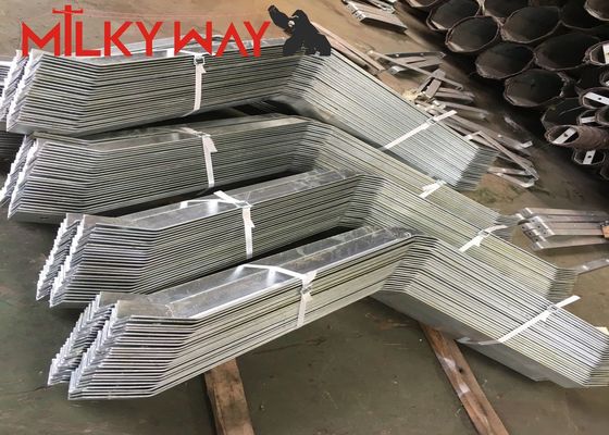 16 مترًا 18 مترًا ، عمود الطاقة الكهربائية المخروطية 5 ملم سمك ASTM A123 Golvanization معيار المزود