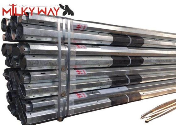 القطب الكهربائي من الفولاذ المغلف بالحر مع FRP 3.8mm 7.2mm سمك 9m 11m الطول ماليزيا القياسية المزود