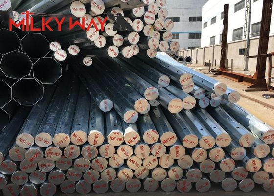 Galvanized Steel Pole Q345 for Transmission Line Hot Dip Galvanized المزود