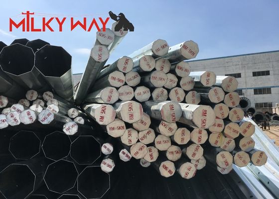Galvanized Steel Pole Q345 for Transmission Line Hot Dip Galvanized المزود