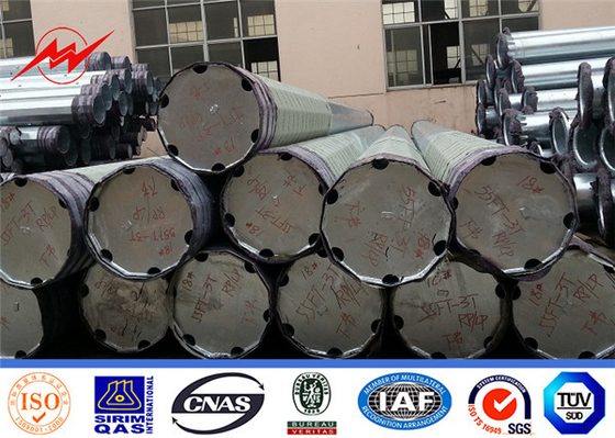 138KV قطب طاقة الصلب الأنبوبي لخط نقل الطاقة من 1 ملم إلى 36 ملم المزود