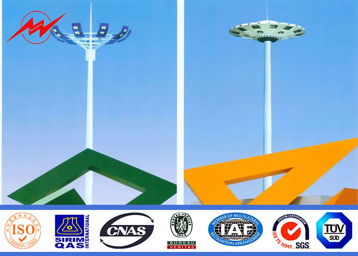 40M Outdoor Hot Dip Galvanized High Mast Tower With Rasing system for ...