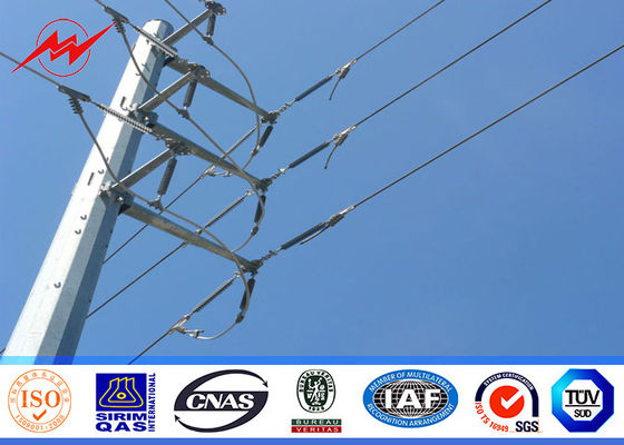 10M الصلب المجلفن القطب الطاقة الكهربائية لنقل خط 69KV