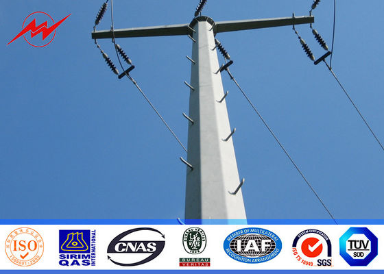 10M الصلب المجلفن القطب الطاقة الكهربائية لنقل خط 69KV