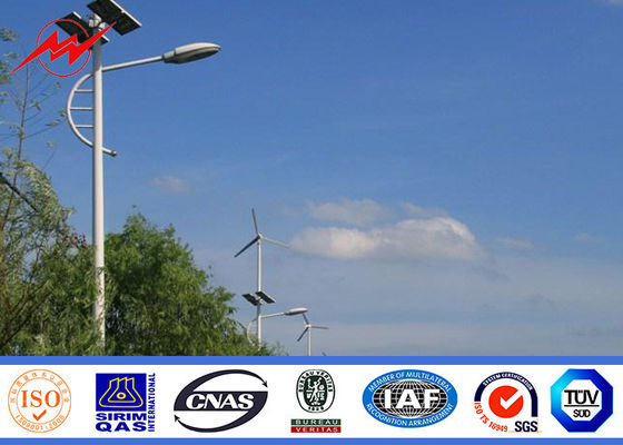 9M واحد الذراع المجلفن الصلب القطب Q345 المواد لطريقة عالية