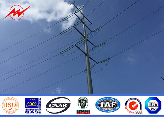 12M 600DAN الصلب فائدة القطب Gr65 المواد ل 55KV توزيع الطاقة