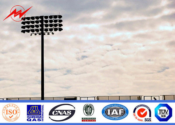 30m اللوحة الملعب الصاري عالية القطب مطار الإضاءة مع ونش