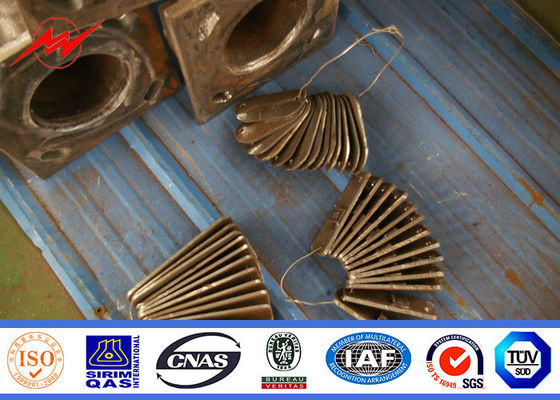 8m ذراع واحد تراجع الساخنة المجلفن القطب الصلب لإضاءة درب