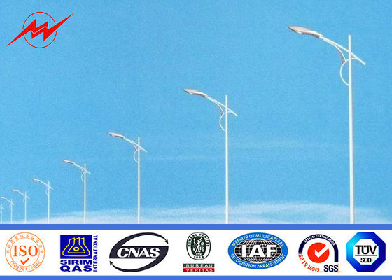 بارك إنارة 10M وحيد ذراع يغلفن فولاذ قطب Q345 مادة