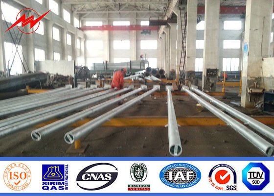 7m مزدوجة الذراع تراجع الساخنة الصلب المجلفن القطب لإنارة الشوارع