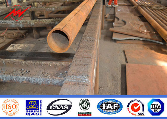 11m ذراع واحد تراجع الساخنة الصلب المجلفن القطب لحديقة الإضاءة