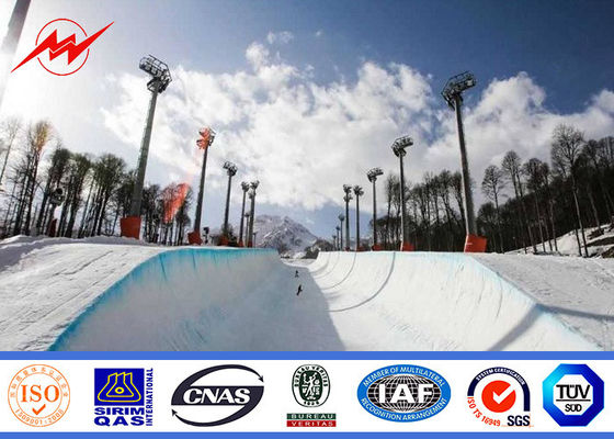 35m جولة الصاري عالية القطب لحديقة الإضاءة مع نظام الرفع