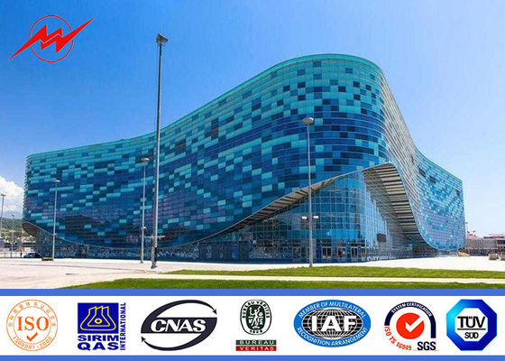 40M متعدد الأضلاع الصاري عالية القطب مركز الإضاءة الرياضية مع ونش