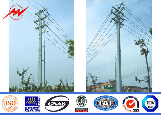 Grade One 8M Galvanized Electric Power Pole 2.75mm for 110KV Transmission