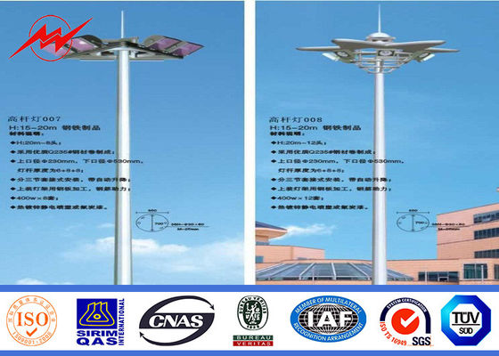 Q345 steel poles steel tubular pole High Mast Pole for stadium