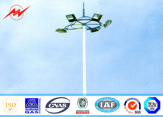 25M Height LED High Mast Pole with rasing system for stadium lighting