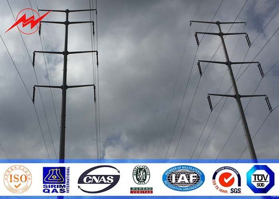 8M multisided 300kg load 3mm thickness Steel Utility Pole for Pakistan SPA Electricity project