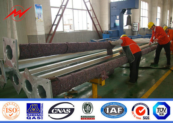 Waterproof Hot Dip Galvanization 9m Solar Light Poles for Highway Lighting