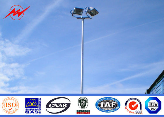 Outdoor Hot Dip Galvanization High Mast Park Light Pole / High Mast lighting Tower