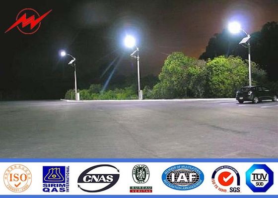 14m Galvanized High Mast Outdoor Lamp Pole IP 68 Black Surface Color