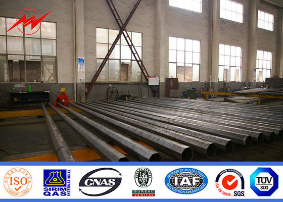 35m Multi - Pyramidal High Mast Pole Sports Light Poles Conoid Poly