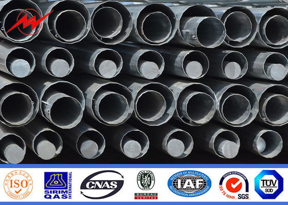 Type B 5mm Thickness 45ft Height Steel Utility Poles Gr50 Material Bitumen Surface Treatment