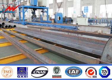60FT 70FT 75FT 1200kg أعمدة الفولاذ المغلفة لخط الكهرباء