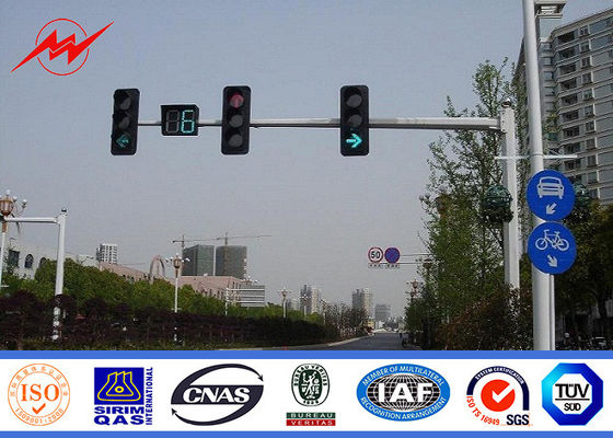 Solar Steel Transmission Poles Warning Light EMK USU96 For Road Safety