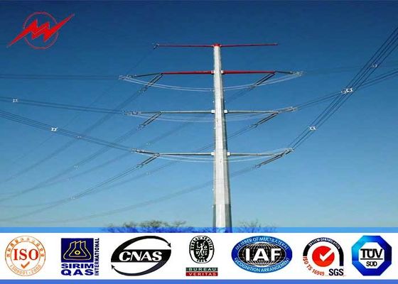 قطب فولاذي مُغلف بـ 60 قدم بطول 70 قدم 90 قدم لتوزيع الكهرباء