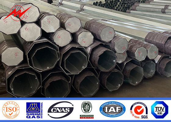 50FT 60FT قطب الطاقة الكهربائية مع الحد الأدنى لقوة العائد من 235n / mm2
