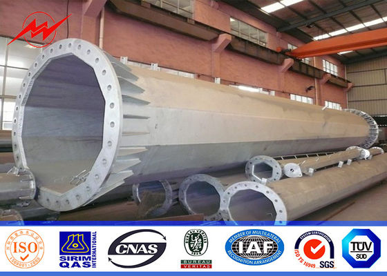 16 الجانبين الصلب برج القطب أحادي الميكروويف لخط نقل المحمول