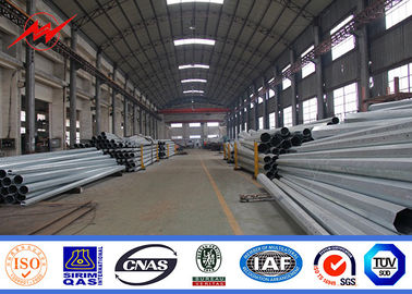 NEA Hot Dip Galvanized Tubular Pole 25ft 35ft 45ft لنقل الطاقة