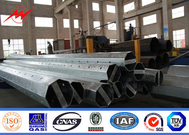 قطب نقل الطاقة من الصلب Q345 11m مع 80-100μM Galvanization