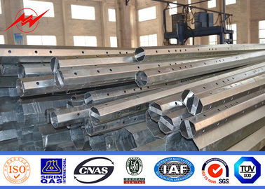 أعمدة فولاذية مصقولة قياسية NEA لخطوط توزيع 13.8kV 69kV من 25FT إلى 40ft