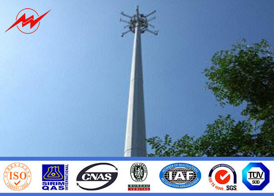 Round Conical Mono Pole Tower Communication Distribution Monopole Cell Tower