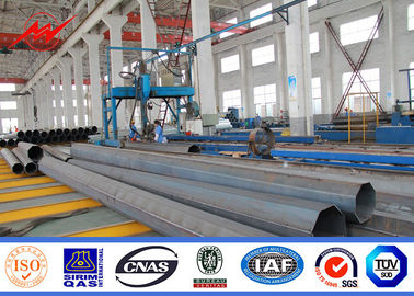 70FT الدفن المباشر 2000 كجم العمود الصلب المجلفن NGCP العمود الكهربائي القياسي