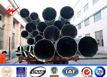 قطب التوزيع 12m قطب طاقة الفولاذ الكهربائي المصقول