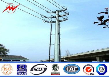 35ft 40ft قطب ناقل كهربائي حرارة غطس الغلاف الصلب توزيع الطاقة
