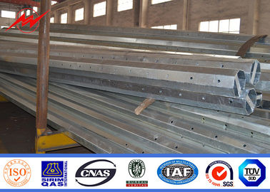 Astm A123 أنابيب مجلفنة 8-20 م قطب كهربائي أنبوبي فولاذي