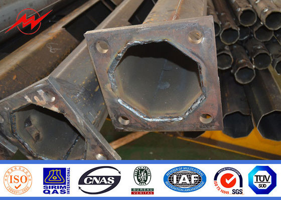 11m مسحوق الطلاء ذراع واحد المجلفن القطب المثمن للماء الصلب المدرفلة على الساخن