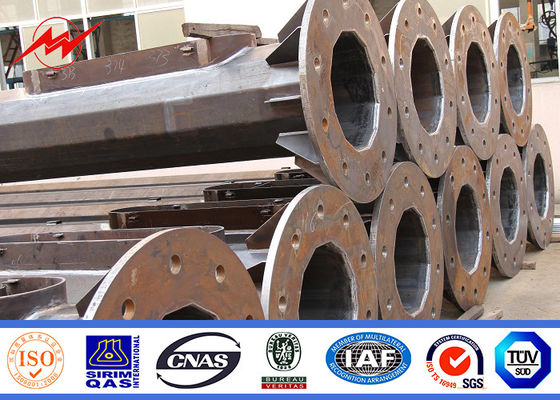 غلفنة 25M برج الصاري العالي شفة أنبوبي الصلب البعد الاتصالات البرج